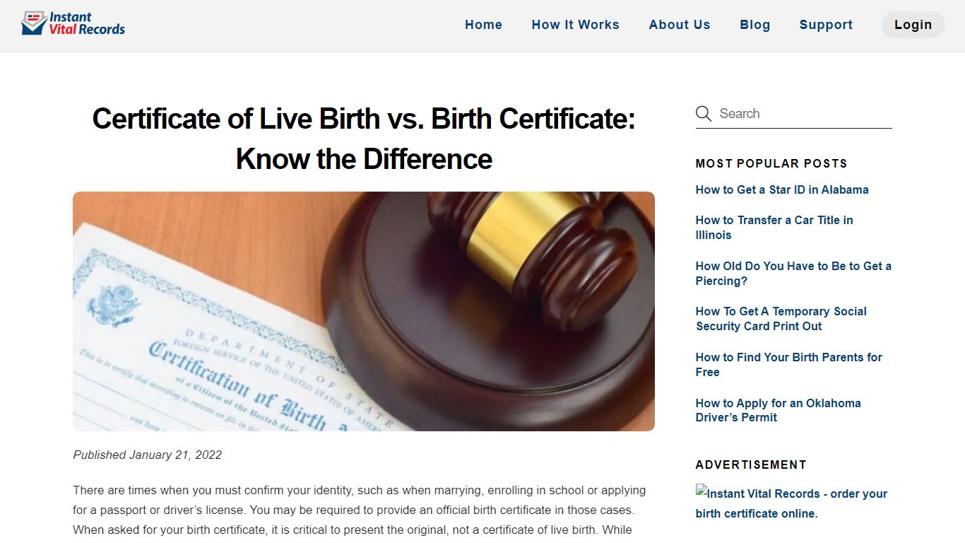 Certificate of Live Birth vs. Birth Certificate: Know the Difference